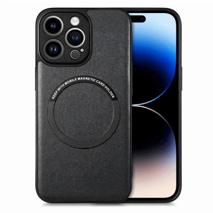 Boom of Sweden - BOOM iPhone XR Mobilskal Magsafe Läder - Svart