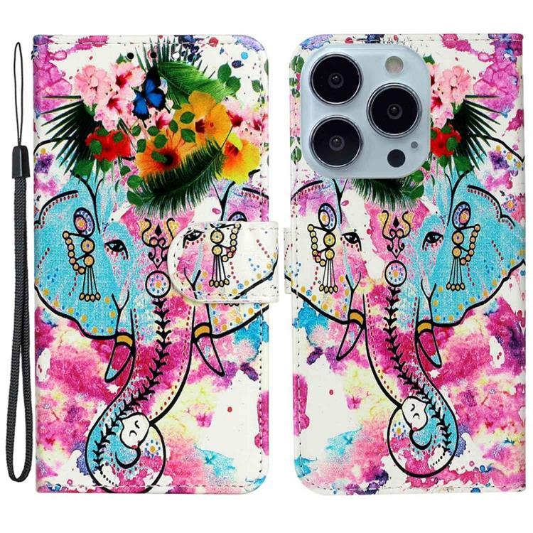 iPhone 14 Pro Plånboksfodral Folio Flip - Elephant | 2353 | AlltMobil