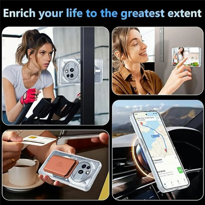 A-One Brand - Nothing Phone (3a) Pro Mobilskal MagSafe Anti Drop - Transparent
