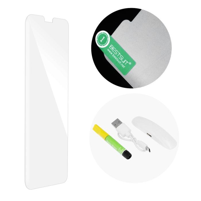 Bestsuit - Bestsuit UV Flexibelt Hybridglas Skärmskydd Samsung S9+
