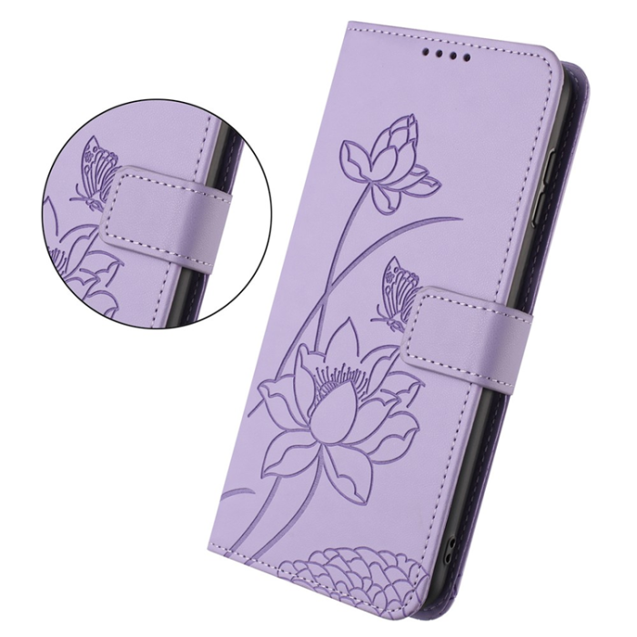 A-One Brand - Sony Xperia 10 VII Plånboksfodral Lotus Imprint - Lila
