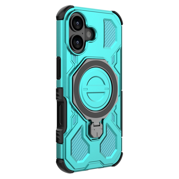 A-One Brand - iPhone 17 Mobilskal Rotating Kickstand - Babyblå