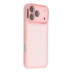 A-One Brand - iPhone 17 Pro Mobilskal Electroplated Kameraram - Transparent Rosa