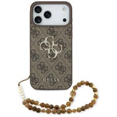 Guess - Guess iPhone 17 Pro Max Mobilskal 4G Strap 4G Classic Logo - Brun