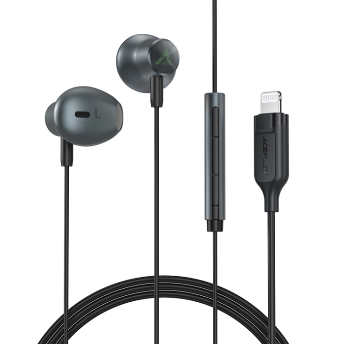 Acefast - Acefast In-Ear Lightning Hörlurar 1.2m - Svart