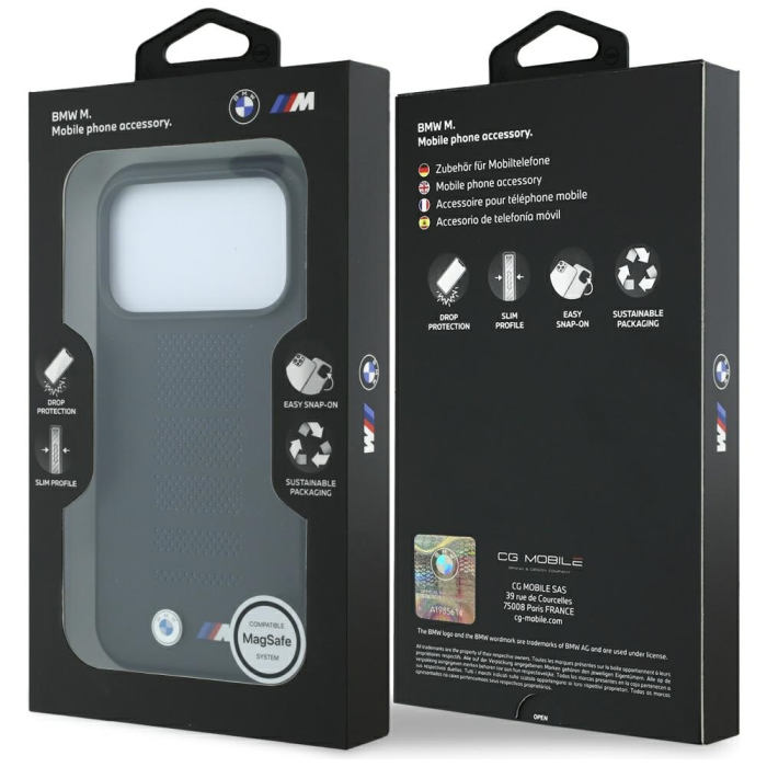BMW - BMW Mobilskal För iPhone 18 Pro Max/17 Pro Max Magsafe M Blue Perfo