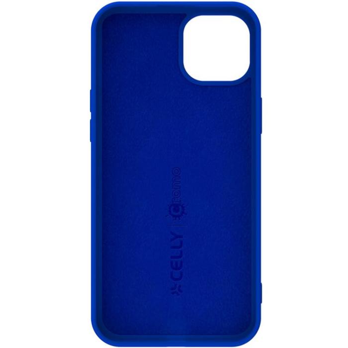 Celly - Celly iPhone 16 Mobilskal Cromo Soft Rubber - Blå