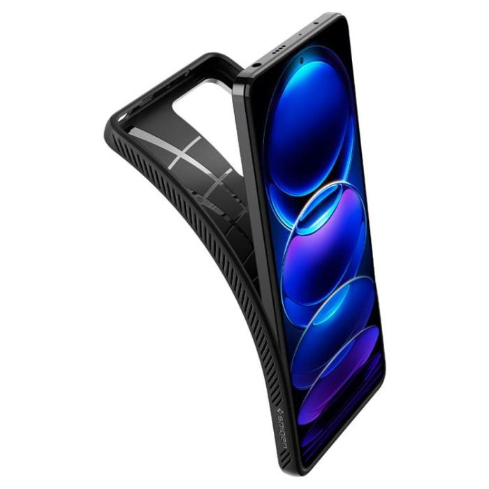 UTGATT - Spigen Xiaomi Redmi Note 12 Pro Mobilskal Liquid Air - Svart