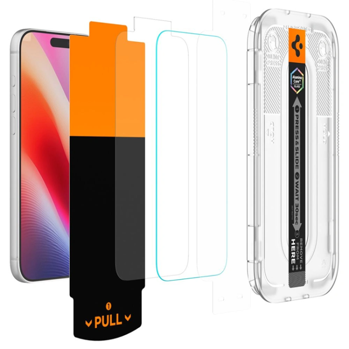 Spigen - Spigen [2-Pack] Härdat Glas Skärmskydd För iPhone 18 Pro/17 Pro/17/16 Pro