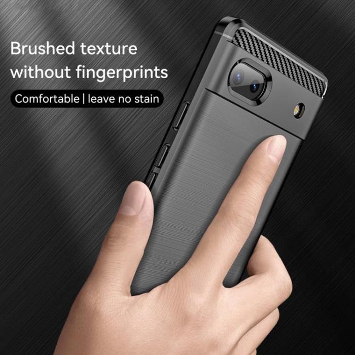 OEM - Google Pixel 6a Skal Carbon Fiber - Svart