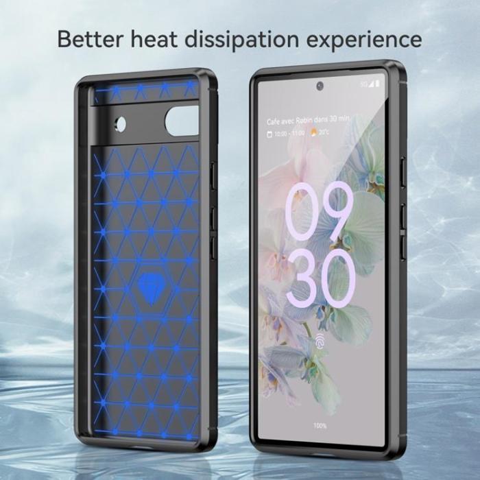 OEM - Google Pixel 6a Skal Carbon Fiber - Svart