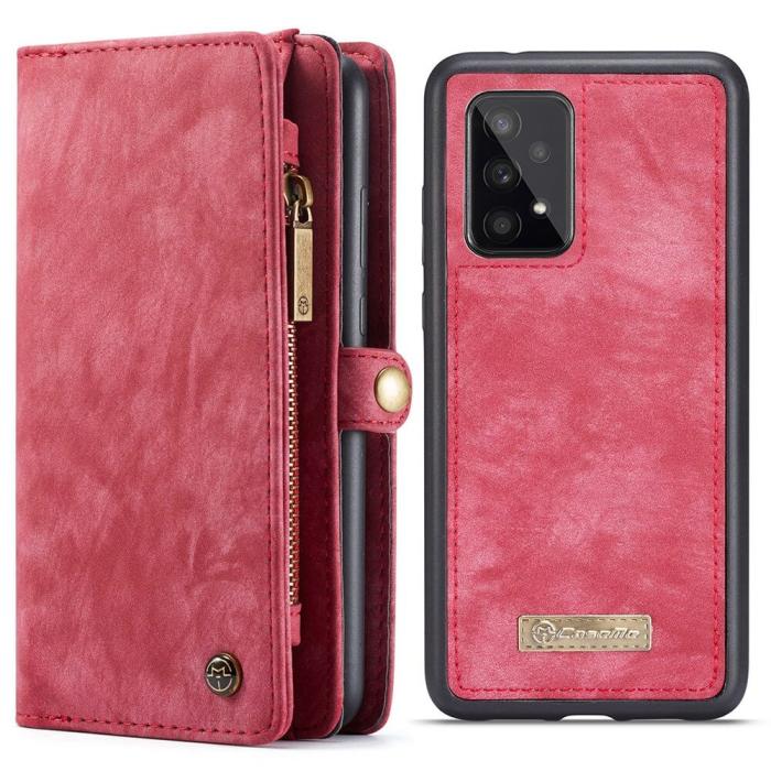 Caseme - CASEME 2-in-1 Plånboksfodral Samsung Galaxy A33 5G - Red
