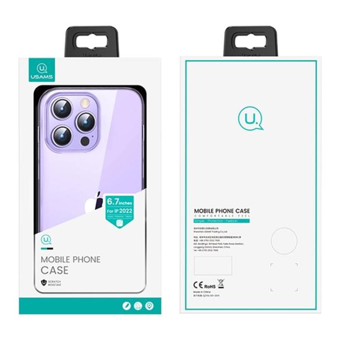 USAMS - USAMS iPhone 14 Pro Skal US-BH796 Flexible - Clear