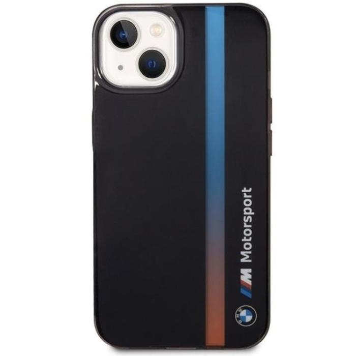 BMW - BMW iPhone 14 Mobilskal IML Tricolor Stripe - Svart