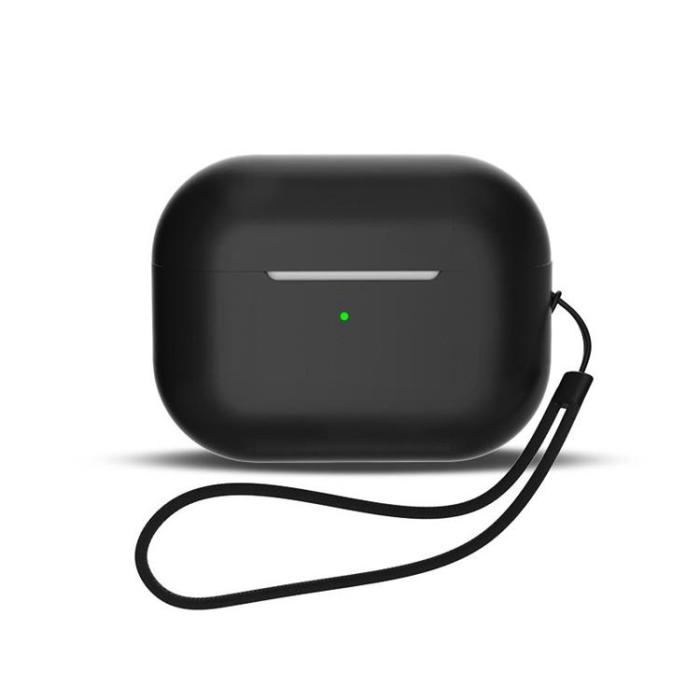 OEM - AirPods 3 Skal Silikon med Handledsrem - Svart