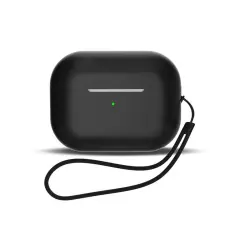 OEM - AirPods 3 Skal Silikon med Handledsrem - Svart