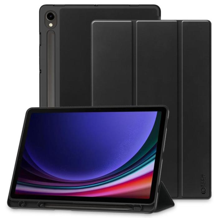 Tech-Protect - Tech-Protect Galaxy Tab S9 FE Fodral med plats för pennna - Svart