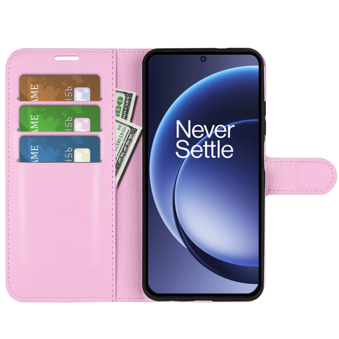 A-One Brand - OnePlus 15 5G Plånboksfodral Litchi Shockproof Konstläder