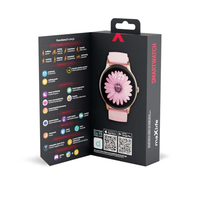 Maxlife - Maxlife Smartwatch MXSW-100 - Rose Guld