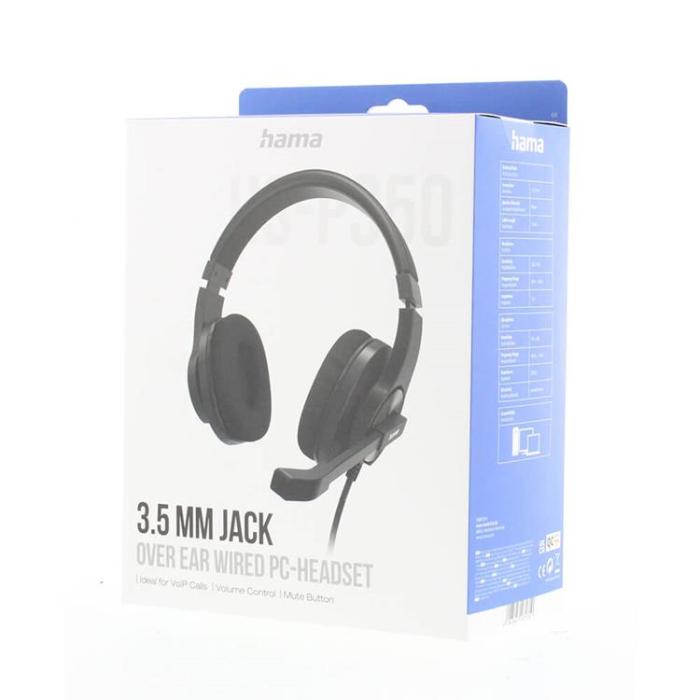 Hama - Hama Headset PC Office Stereo Over-Ear HS-P350 V2 - Svart