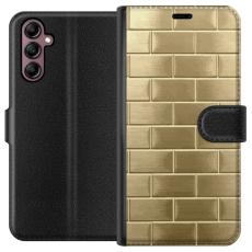 iSecrets - Pl&aring;nboksfodral till Samsung Galaxy A14 5G med Gyllene Murstenar