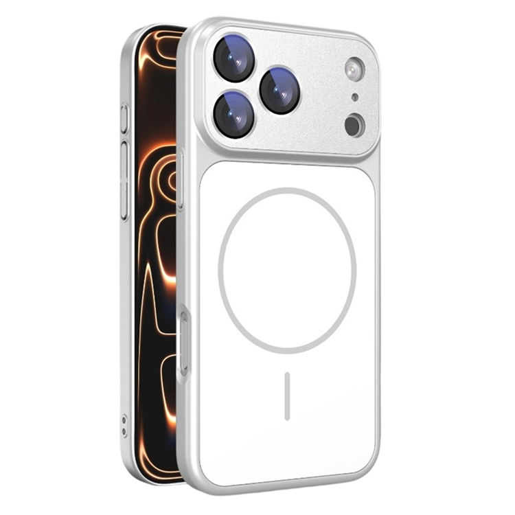 iPhone 17 Pro Mobilskal MagSafe med Linsfilm Skin-touch - Vit (Vit) | 2353 | AlltMobil