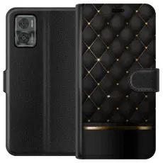 Gustaf - Pl&aring;nboksfodral till Motorola Moto E22i med Luxury Opulence