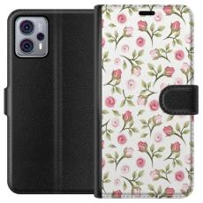 iSecrets - Pl&aring;nboksfodral till Motorola Moto G23 med Blommigt