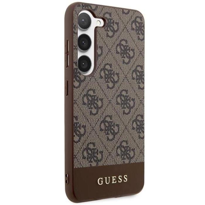 Guess - Guess Galaxy S23 Plus Skal Stripe Collection - Brun