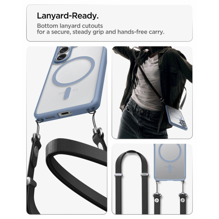 Spigen - Spigen Mobilskal För Galaxy S26 Plus MagSafe Ultra Hybrid - Ljusblå