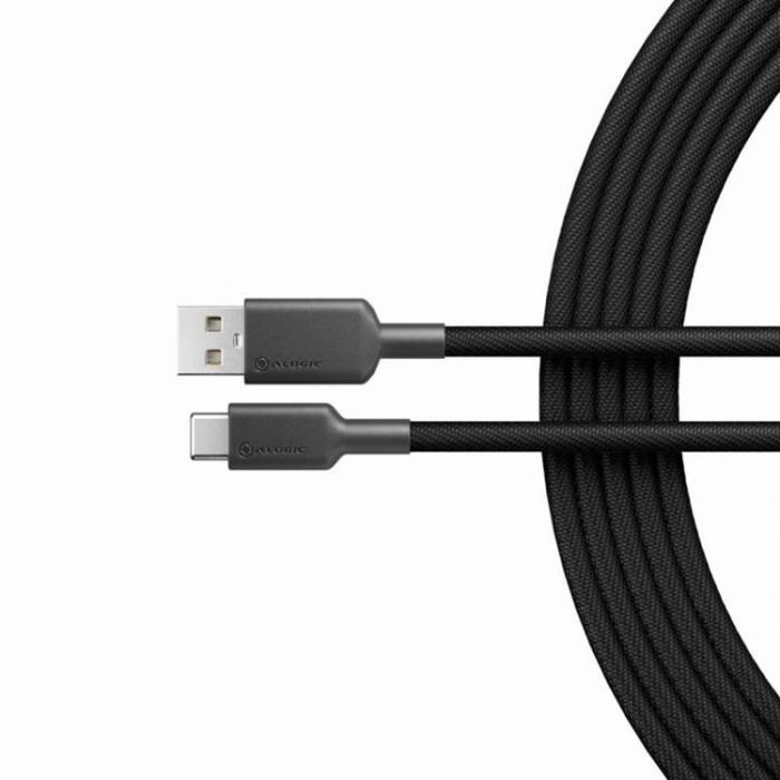 ALOGIC - ALOGIC Elements PRO USB-A till USB-C laddningskabel 3A - 1m - Svart