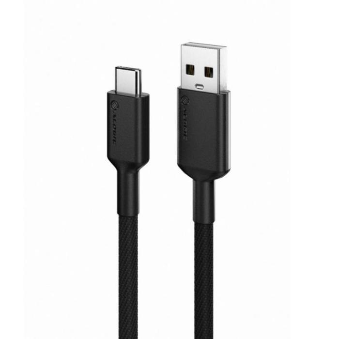 ALOGIC - ALOGIC Elements PRO USB-A till USB-C laddningskabel 3A - 1m - Svart