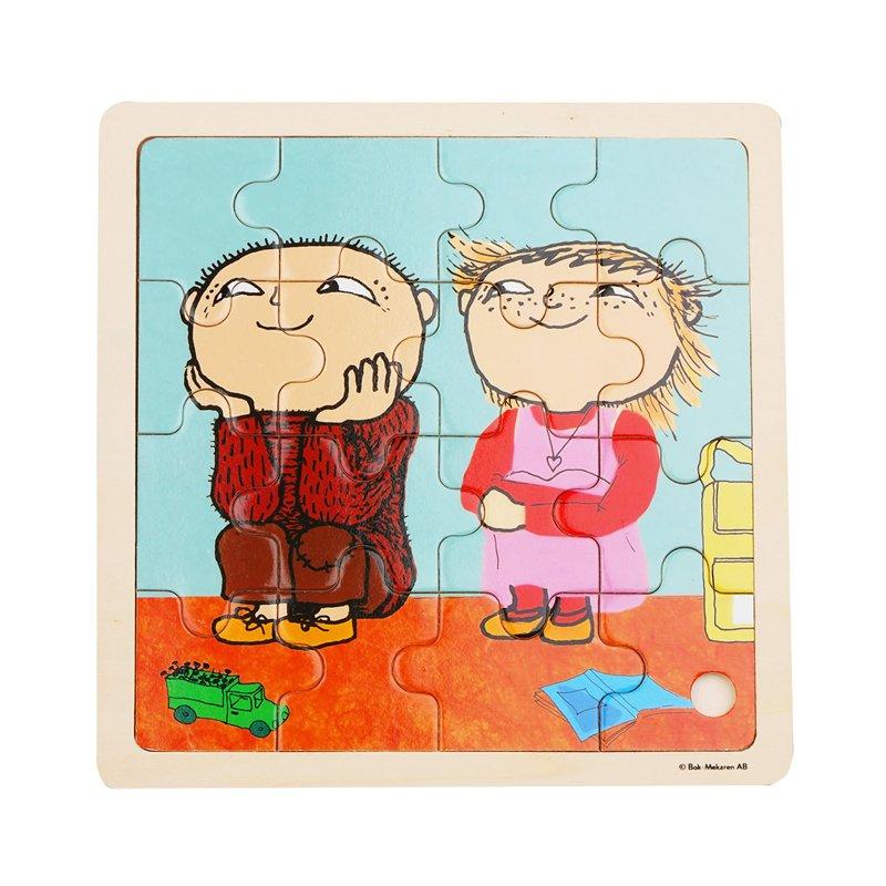 ALFONS Pussel 16 Pcs Wooden Puzzle Vänner
