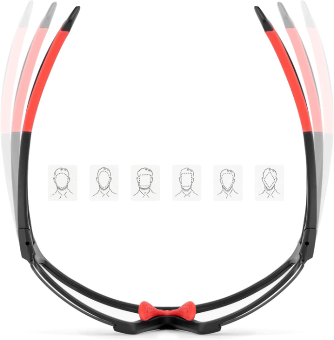 Rockbros - Rockbros SP216BL Photochromic UV400 Cykelglasögon - Röd