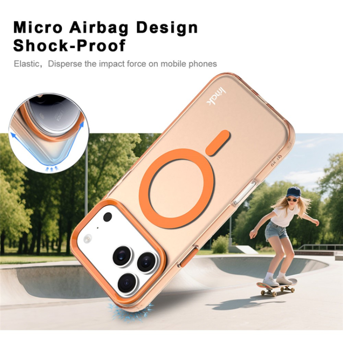 Imak - IMAK iPhone 17 Pro Mobilskal MagSafe Anti Drop - Orange