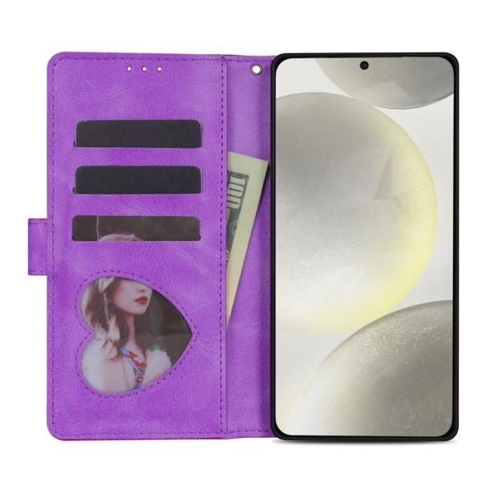 OEM - Mobilfodral för Samsung Galaxy S26 Ultra Ställfunktion Konstläder - Lila