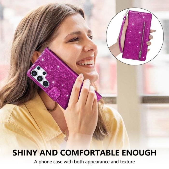 OEM - Mobilfodral för Samsung Galaxy S26 Ultra Ställfunktion Konstläder - Lila