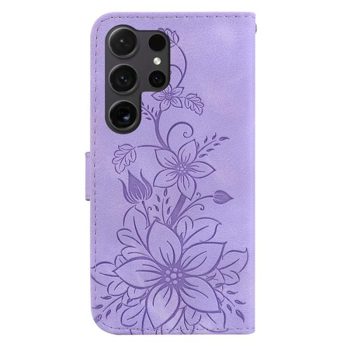 OEM - Mobilfodral för Samsung Galaxy S26 Ultra Ställfunktion Konstläder - Lila