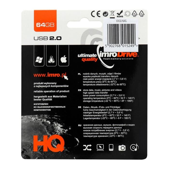 Imro - Imro Portable Memory Pendrive Edge 64 GB