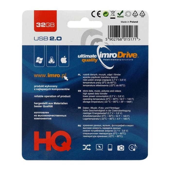 Imro - Imro Portable Memory Pendrive svart 32 GB