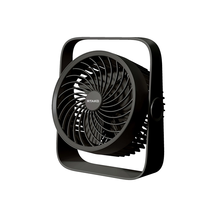 Rtako Minifläkt Dual Impeller 3600mAh - Svart