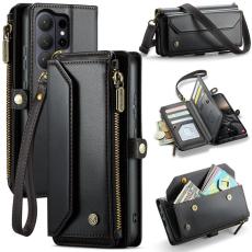 Caseme - CaseMe Mobilfodral f&ouml;r Samsung Galaxy S26 Ultra Konstl&auml;der 10 kortfack - Svart