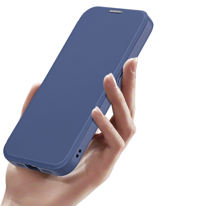 Dux Ducis - Dux Ducis iPhone 16e Plånboksfodral MagSafe Skin X Pro - Blå