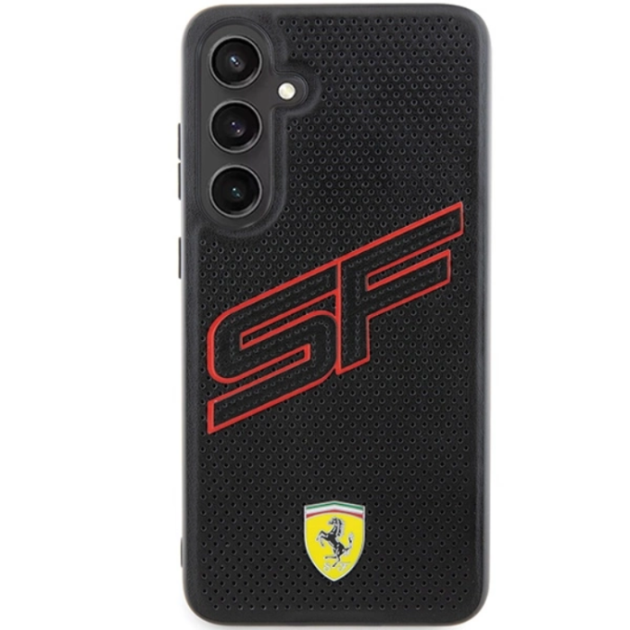 Ferrari - Ferrari Galaxy S24 Plus Mobilskal Big SF Perforated - Svart