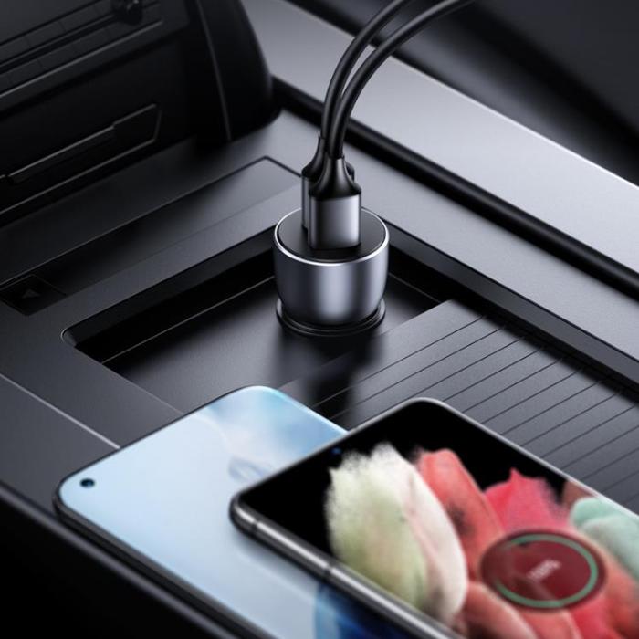 Ugreen - Ugreen Quick Billaddare 2xUSB 36W - Grå