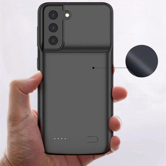 UTGATT1 - Tech-Protect Kraft Skal 4800 mAh för Galaxy S21 - Svart