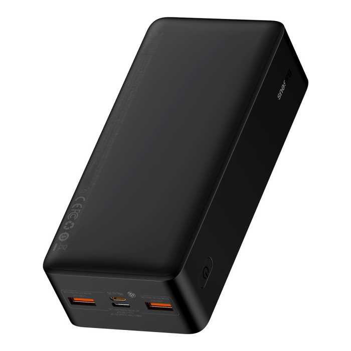 BASEUS - Baseus Powerbank 30000 mAh 20W Bipow + Micro-USB Kabel - Svart