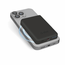 SBS - SBS MagSafe Tr&aring;dl&ouml;s Power Bank 5000 mAh USB-C - Svart