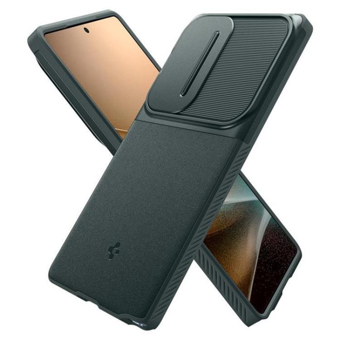 Spigen - Spigen Galaxy S25 Ultra Mobilskal Optik Armor - Grön