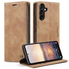 Caseme - CASEME 013 Mobilskal f&ouml;r Samsung Galaxy A54 5G KonstL&auml;der Brun